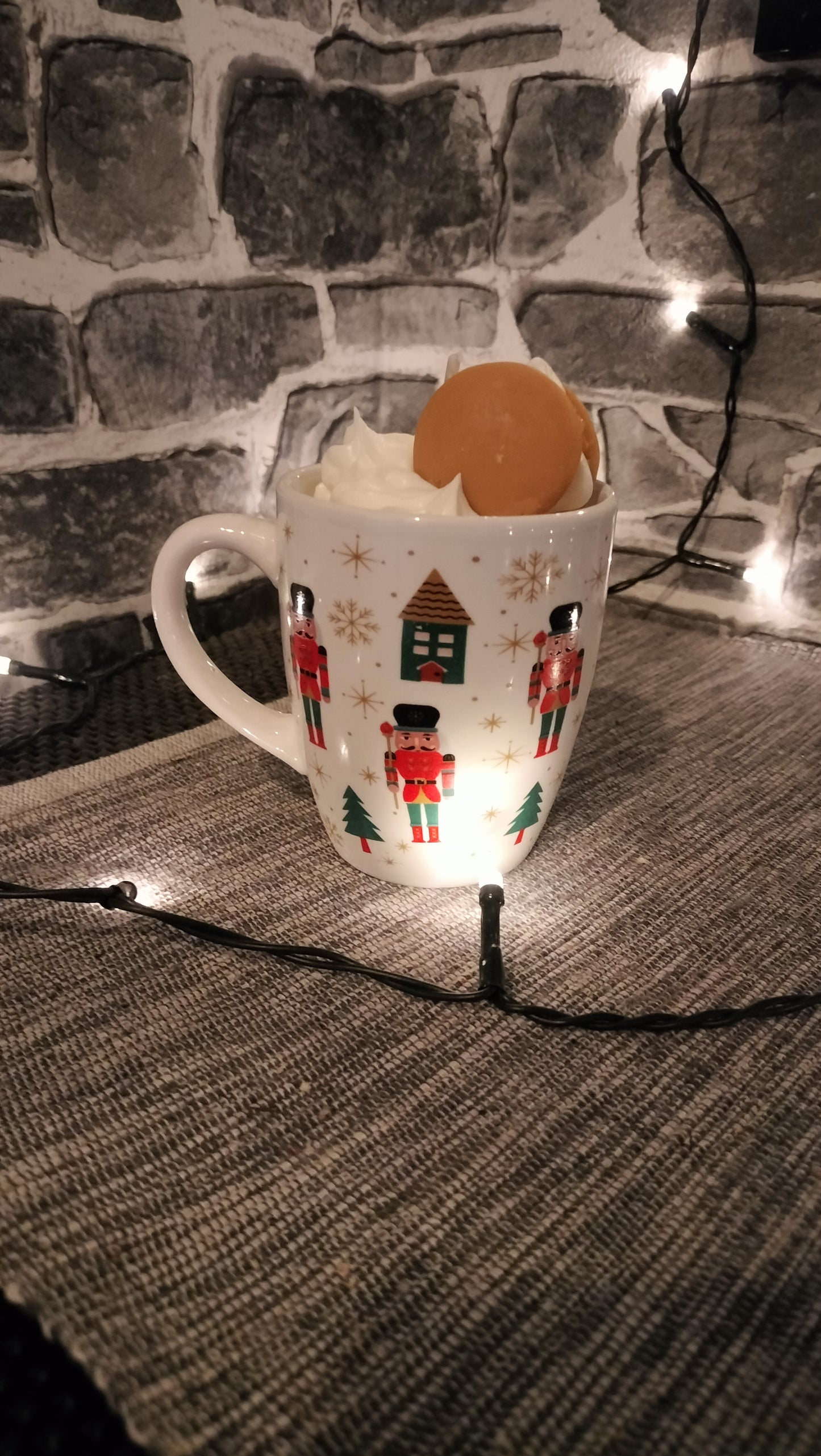 Bougie macaron vanille