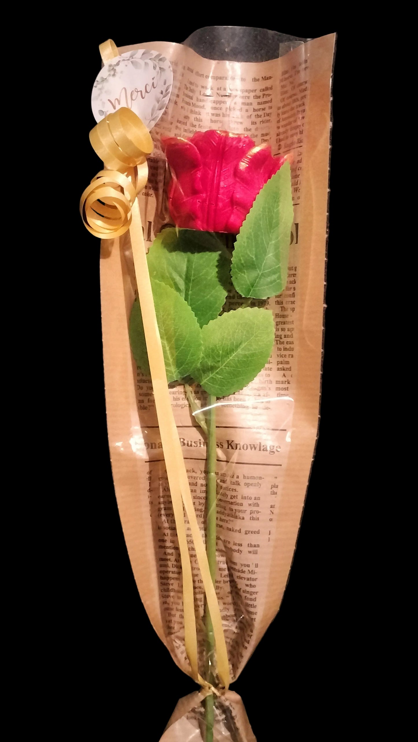Bougie rose individuelle