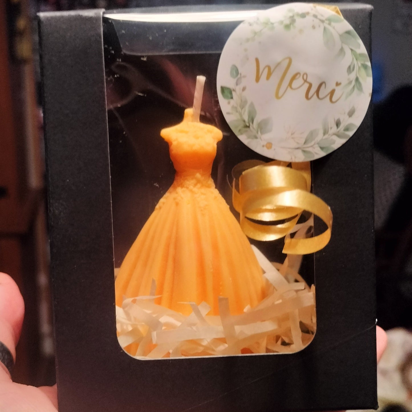 Bougie robe parfumée