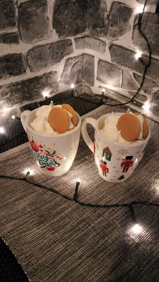 Bougie macaron vanille