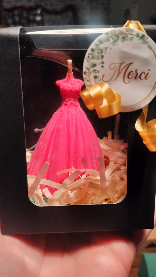 Bougie robe parfumée