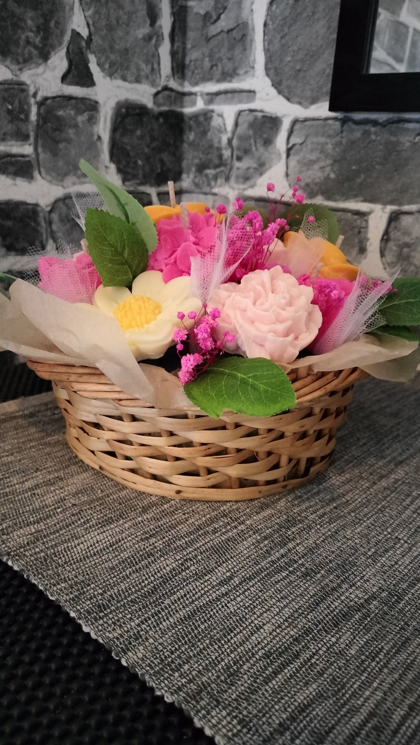 Bouquet panier magnolia